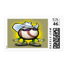Baseball Cowboy Postage