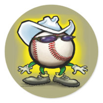 Baseball Cowboy stickers