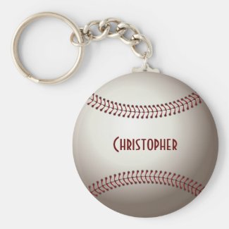 Baseball Custom Ball Keychain