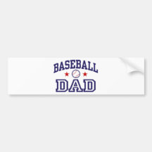 Baseball Dad Bumper Sticker