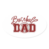 Baseball Dad Stickers