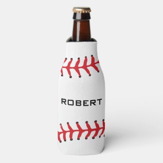 Baseball Design Bottle Cooler