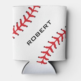 Baseball Design Can Cooler