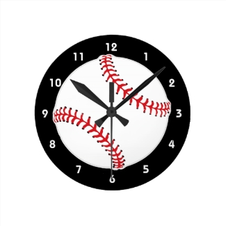 Baseball Design Wall Clock