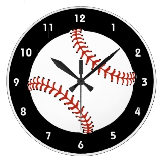 Baseball Design Wall Clock