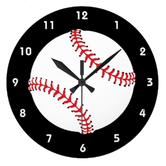 Baseball Design Wall Clock