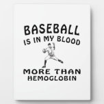 Baseball designs display plaques