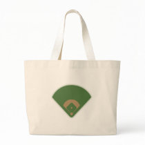 Baseball Diamond: Tote Bags