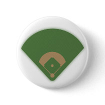 Baseball Diamond: Pinback Button