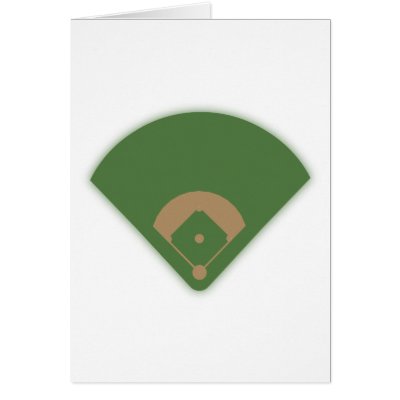 Baseball Diamond: Greeting Cards by spiritswitchboard