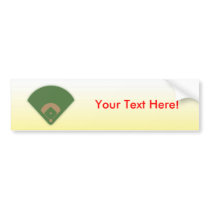 Baseball Diamond: Custom Bumper Sticker bumper stickers