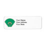 baseball diamond field custom return address labels