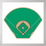 baseball diamond field posters