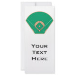 baseball diamond field rack card