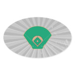 baseball diamond field oval sticker