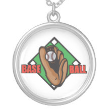 baseball diamond graphic necklaces