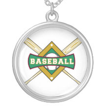baseball diamond logo pendants