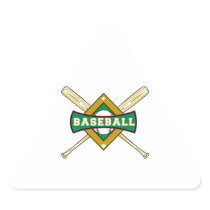 baseball diamond logo triangle stickers