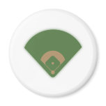 Baseball Diamond: Refrigerator Magnet