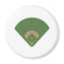 Baseball Diamond: Refrigerator Magnet