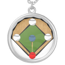 Baseball Diamond Necklace