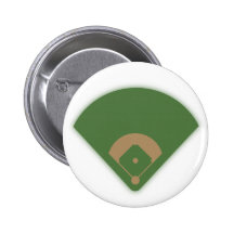 Baseball Diamond: Pinback Button