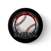 Baseball Emblem USA Button by MugUSA Baseball Emblem USA Button