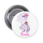 Baseball Fan Bride Button