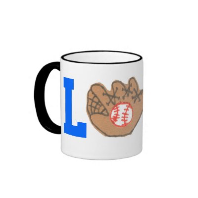 Baseball fan love mug by KarateKatGraphics