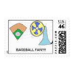 Baseball fan stamp