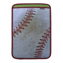 Baseball Fan-tastic_battered ball Macbook Sleeves