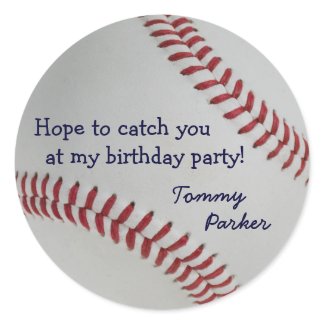 Baseball Fan-tastic_Catch you at my birthday party sticker