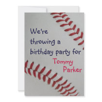 Baseball Fan-tastic_sports themed birthday party Custom Invites