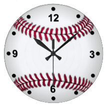 Baseball Fan Wall Clock