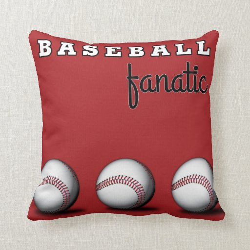 Baseball Fanatic Throw Pillows Zazzle
