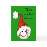 Baseball fans Christmas Card