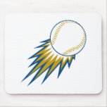 baseball fast ball spike mouse pad