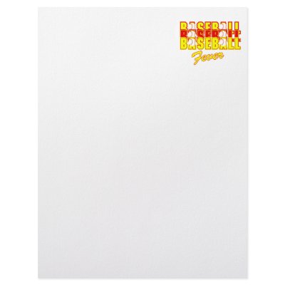 Baseball Fever Letterhead Design by justsports