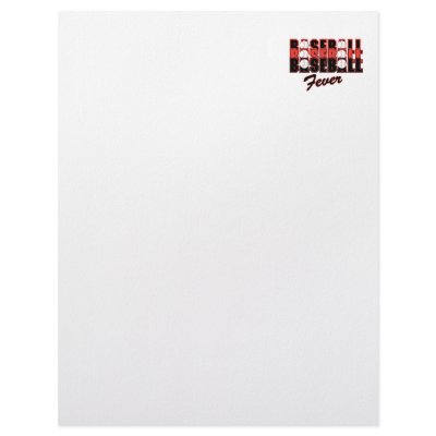 baseball fever red and black customized letterhead by sports_shop