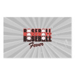 baseball fever red and black stickers