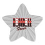 baseball fever red and black sticker