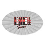 baseball fever red and black stickers