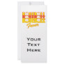 baseball fever red and yellow rack card