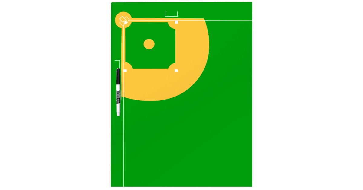 Baseball Field DryErase Board Zazzle