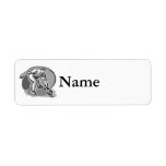 Baseball Fielder Custom Return Address Labels