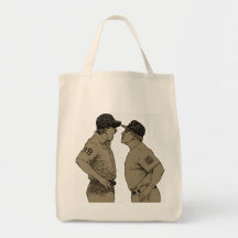 BASEBALL FIGHT CANVAS BAG