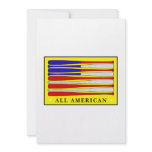 Baseball flag logo invitation