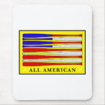 Baseball flag logo mousepads