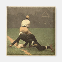 Baseball Fridge Magnet In Cool Retro Style