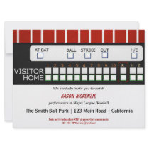 Baseball Game Personalized Announcement